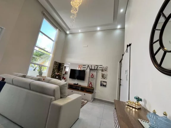 Imagem Casa térrea moderna com 3 dormitórios à venda, 105 m² por R$ 850.000 - Condomínio Jardins do Império - Indaiatuba/SP