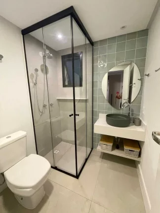 Imagem Apartamento mobiliado com 2 dormitórios sendo 1 suíte e 1 vaga de garagem na Praia Brava - Itajaí