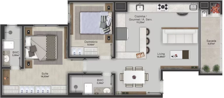 Imagem Apartamento à venda no bairro Nações - Balneário Camboriú/SC