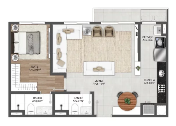 Imagem Apartamento com 2 Quartos à Venda, 66 m² em Centro - Xangri-lá