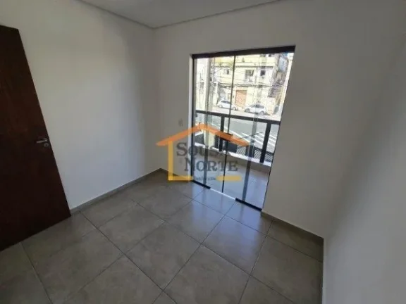 Imagem Apartamento com 64,23m², 2 dormitórios, banheiro, sala com varanda, cozinha e área de serviço. O...