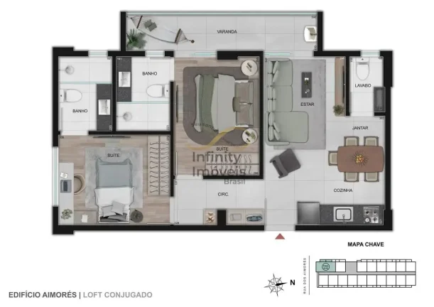 Imagem WALK LOUIRDES - Apartamento à venda no bairro Lourdes - Belo Horizonte/MG