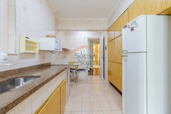 Imagem Apartamento 95m², dispõe de 2 dormitórios, 3 banheiros, sala dois ambientes, cozinha e area de se...