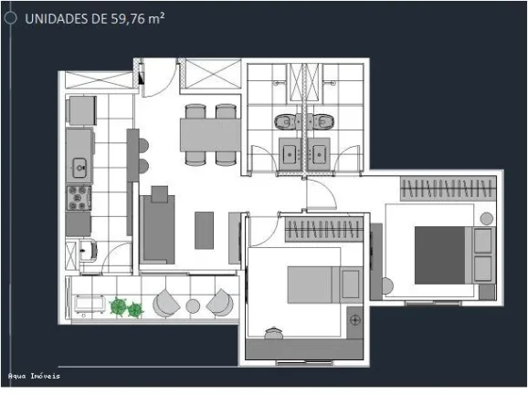 Imagem Apartamento para Venda em São Bernardo do Campo, Planalto, 2 dormitórios, 1 suíte, 1 banheiro, 1 vaga
