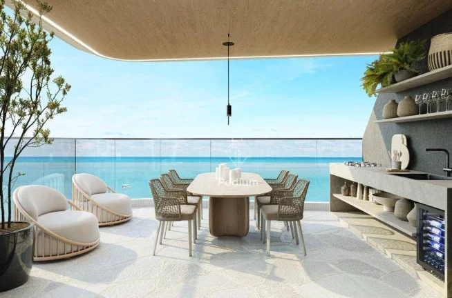 Imagem Apartamento com varanda/sacada pé na areia na praia de Areia Dourada / Cabedelo. -AP1584