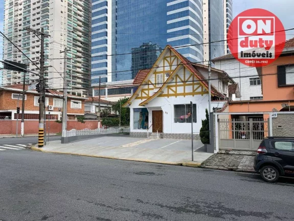 Imagem Espetacular Sobrado Comercial ou Residencial com 3 dormitórios, 256 m² - venda por R$ 5.300.000 ou aluguel por R$ 25.000/mês - Aparecida - Santos/SP
