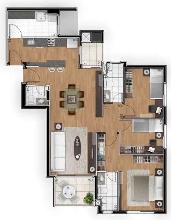 Imagem Terrasse Cadeaux - Apartamento à venda no bairro Ahú - Curitiba/PR