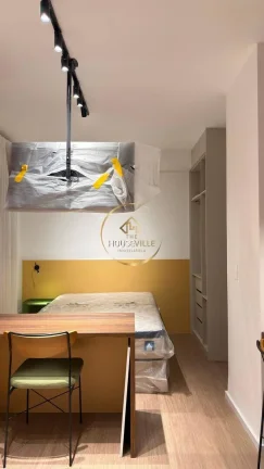 Imagem Apartamento locação, 1 dormitório suíte, 1 vaga, Vision Colinas, Sjc.