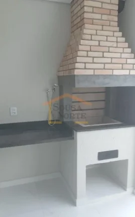 Imagem Sobrado novo, com 125 m² de área construída, distribuídos em 3 dormitórios, sendo 3 suítes, sa...