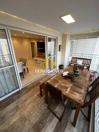 Imagem Apto venda 3 dorm, vista piscina, andar alto, 123m Cond Domo Life SBC SP