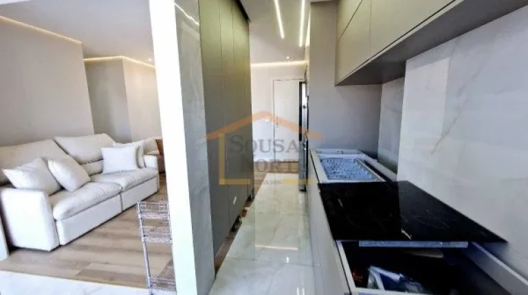 Imagem Apartamento com 60 m², 2 dormitórios, sendo 1 suíte, sala integrada à varanda com espaço gourme...