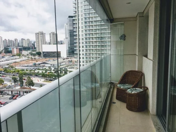 Imagem Flat para venda possui 50 metros quadrados com 1 quarto em Santo Amaro