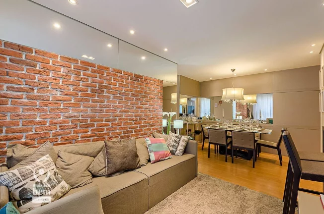 Imagem Apartamento com 3 quartos sendo 1 suíte, com piso laminado, churrasqueira e 2 vagas de garagem à venda por R$ 892.100 - Santo Inácio - Curitiba/PR