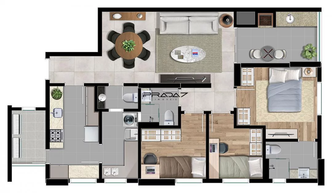 Imagem Apartamento com 3 Dormitorio(s) localizado(a) no bairro Centro em Curitiba / PARANA Ref.:33
