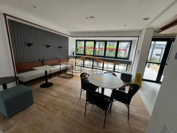 Imagem Apartamento 1 dormitório (SUITE), sala e cozinha integradas, varanda, sem vaga. 26m². Infraestrutu...
