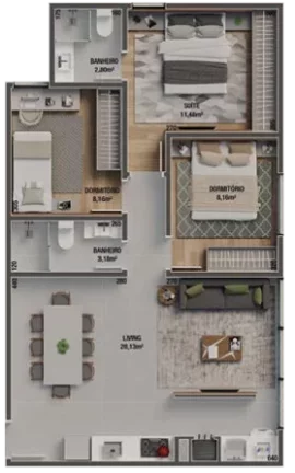 Imagem Apartamento à venda no bairro Vila Operária - Itajaí/SC