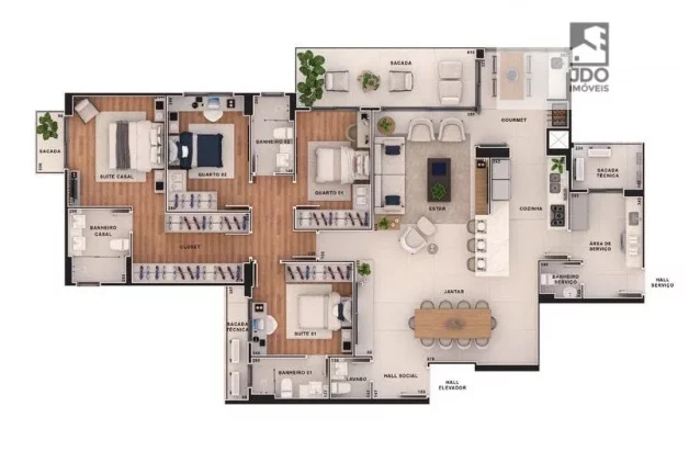 Imagem Apartamento a Venda no bairro Mossunguê - Curitiba, PR