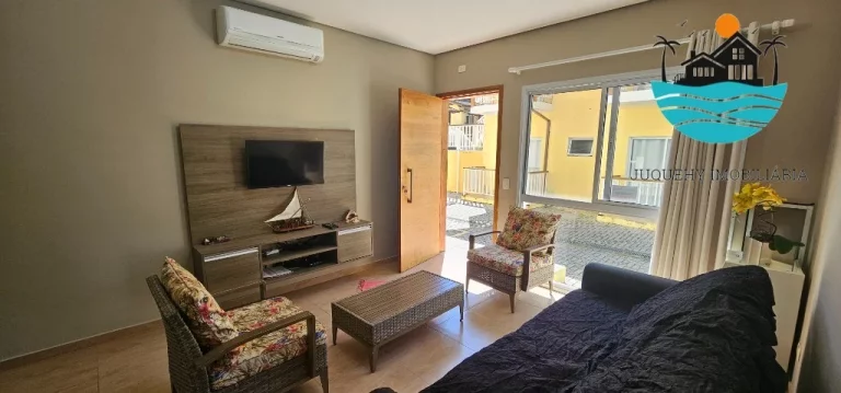 Imagem Casa a Venda, Juquehy Aluguel Mensal, 3 dorm, 1 suíte, piscina, churrasqueira, 1 vaga, 10 pessoas, 100m² de área construída | Juquehy Imobiliária