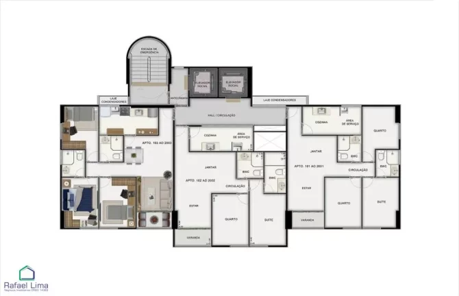 Apartamento 2 e 3 quartos Pronto para Morar Recife - PE - Casa Amarela