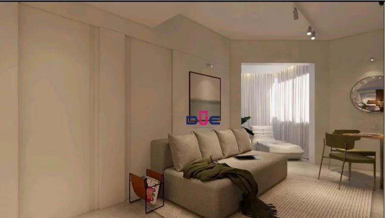 Imagem Apartamento tipo Loft 1 dormitório à venda, 55 m² por R$ 695.000 - Boqueirão - Santos/SP