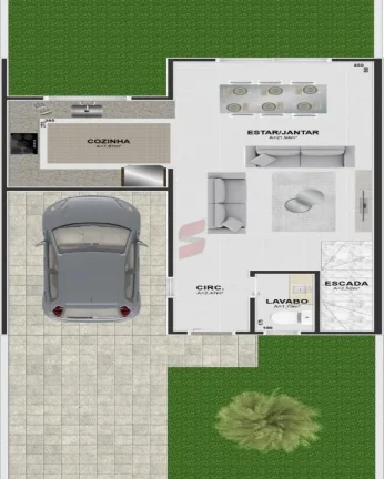 Imagem SOBRADO com 3 dormitórios à venda com 115m² por R$ 789.000,00 no bairro Cajuru - CURITIBA / PR