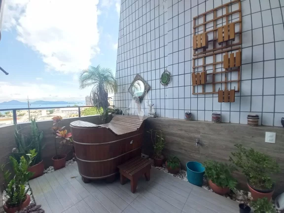 Imagem Apartamento Duplex com 2 dormitórios vista mar à venda na Ponta da Praia - Santos