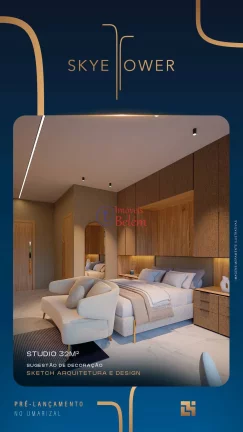 Imagem Imóveis Belém vende Sky Tower Studio na planta 32m² Imagem Imóveis Belém vende Sky Tower Studio na planta 32m²