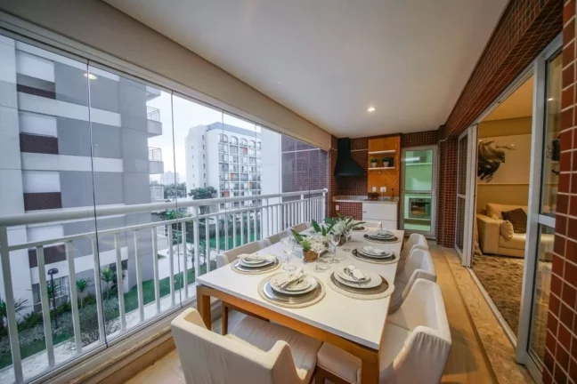 Imagem Apartamento de luxo no Centro de São Bernardo do Campo-SP, 3 quartos, 3 suítes, 4 banheiros, 2 vagas, 127m² - Condomínio Helbor Family Garden