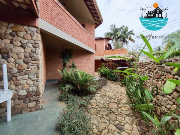 Imagem Casa para Aluguel de Temporada em Juquehy, 450 metros da praia, piscina, churrasqueira, 5 dormitórios, Max 14 pessoas | Juquehy Imobiliária