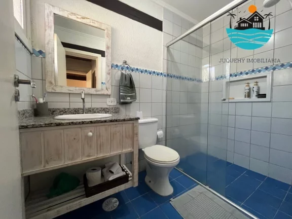Imagem Casa Aluguel Temporada - Condomínio com 3 suítes, 250m da praia - Acomodação máx. 8 pessoas | Juquehy Imobiliaria