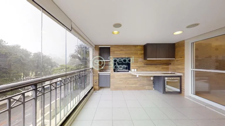 Imagem Apartamento com 220m² na Granja Julieta voltado para a Hípica de Santo Amaro. Amplo living com var...