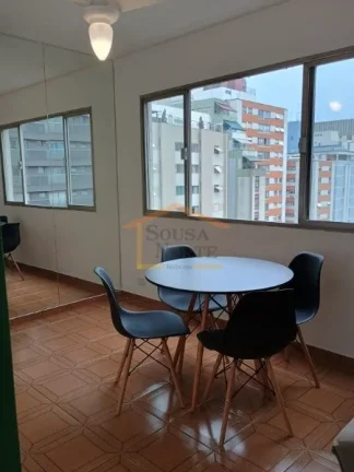 Imagem Apartamento com 58m² de área útil, composto por 1 dormitório, sendo 1 suíte, banheiro social, s...
