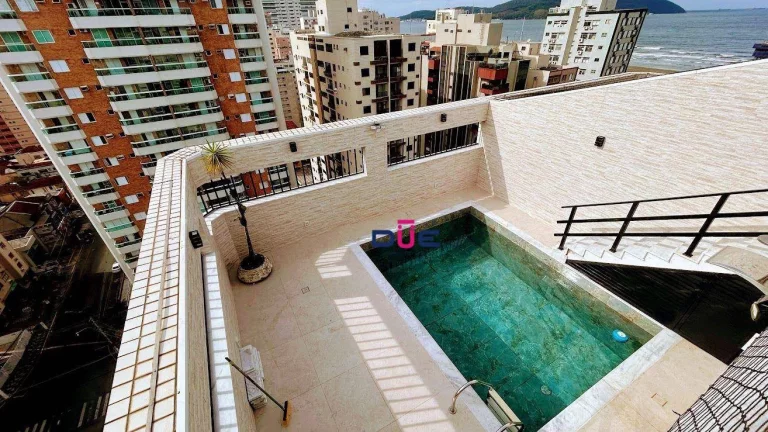 Imagem Cobertura com 3 dormitórios à venda, 357 m² por R$ 3.500.000 - Pompéia - Santos/SP