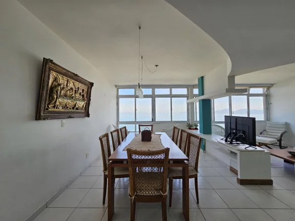 Imagem Apartamento vista mar 130 m² 1 vaga escriturada à venda no Embaré - Santos/SP