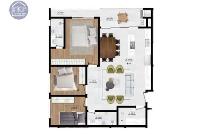 Imagem Apartamento 3 dormitórios!