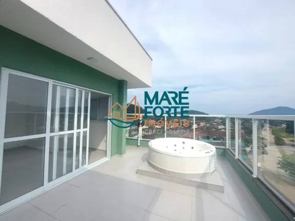 Imagem Cobertura com jacuzzi e com vista mar.
