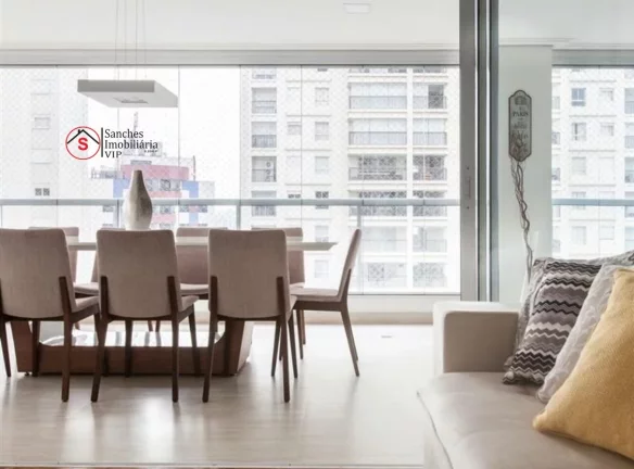 Imagem Lindo apartamento alto padrão, 184m, 2 por andar, elevador privativo, 4 dormitórios sendo 3 suítes, churrasqueira a carvão na varanda