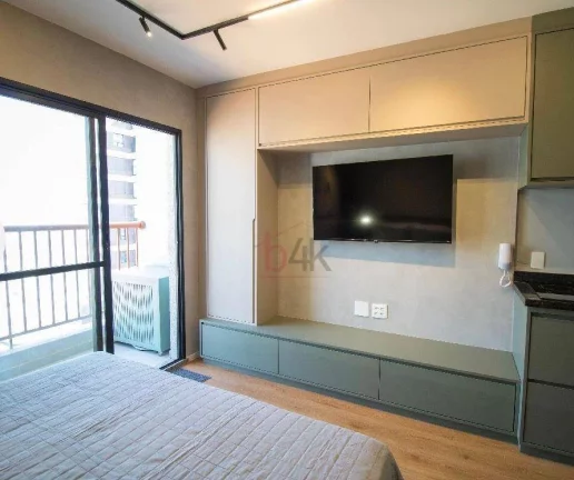Imagem Apartamento com 1 dormitório para alugar, 32 m² por R$ 3.525/mês - Brooklin - São Paulo/SP