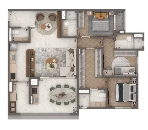 Imagem APARTAMENTO RESIDENCIAL em São Paulo - SP, Brooklin Paulista