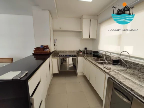 Imagem Casa Aluguel Temporada Juquehy, 80 metros da praia, piscina, churrasqueira, 4 suítes, acomoda 10 pessoas | Juquehy Imobiliária