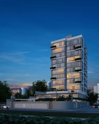 Imagem Apartamento frente mar com 3 suítes e 2 vagas de garagem no Centro de Navegantes/SC