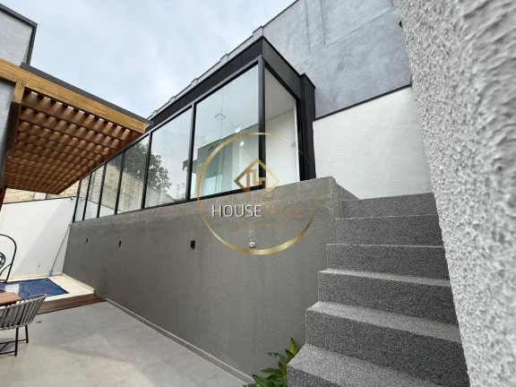 Imagem Casa Sobrado, 3 dormitórios ( 3 suítes), piscina, 4 vagas, Alphaville II.