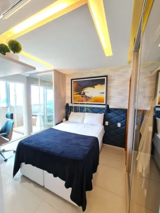 Imagem Aluguel | Apartamento 1/4 Vista Mar em Patamares | Porteira Fechada | Decorado e Projetado