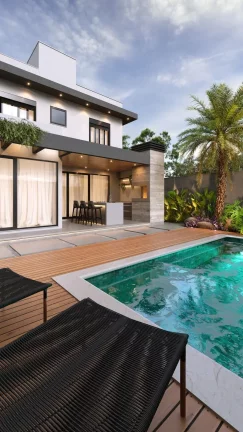Imagem Casa de luxo com piscina de 3 quartos sendo 1 suíte em excelente localização com 207 m² privativ