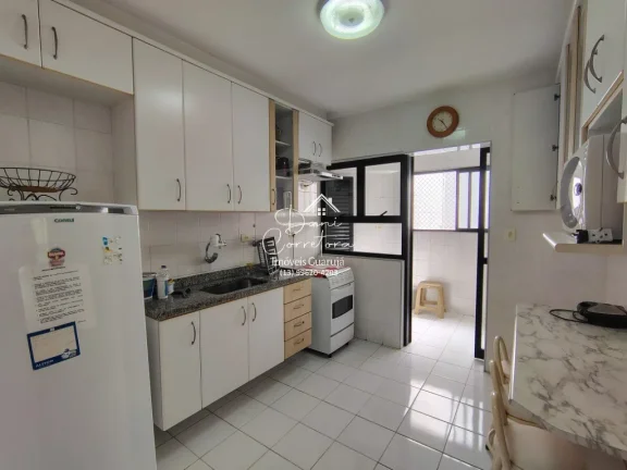 Imagem Apartamento à venda no Guarujá-SP, bairro Morro do Maluf: 3 quartos, 1 suíte, 2 salas, 3 banheiros, 2 vagas, 126m².