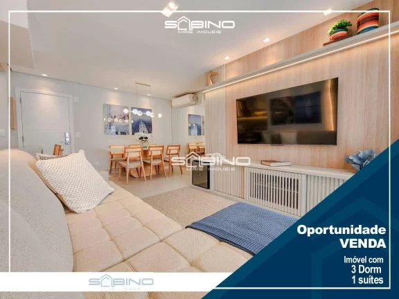 Imagem Apartamento à venda, com 3 Dormitórios 1 suítes 111 m² área útil - em Riviera de São Lourenço - Bertioga SP