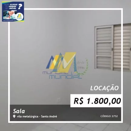 Imagem Alugo Salas Comercias em Santo André, Campestre