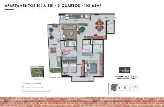 Imagem Apartamento à venda 3 Quartos 1 Suite 1 Vaga 88.24M Botafogo Rio de Janeiro - RJ | Villa Visconti