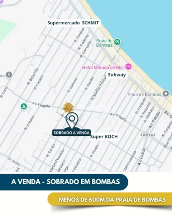 Imagem Sobrado geminado em construção Praia Bombas Bombinhas SC