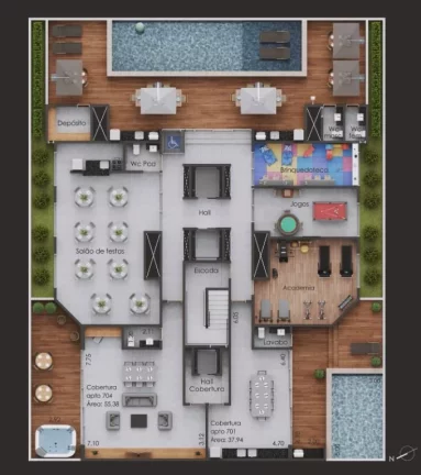 Imagem Apartamento à venda, 77 m² por R$ 652.558,01 - Poço - Cabedelo/PB Imagem Apartamento à venda, 77 m² por R$ 652.558,01 - Poço - Cabedelo/PB